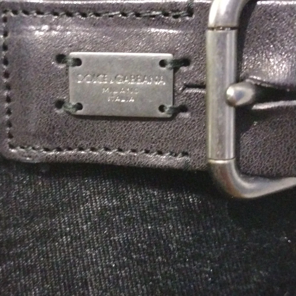 Dolce and Gabbana Leather & Felt Belt